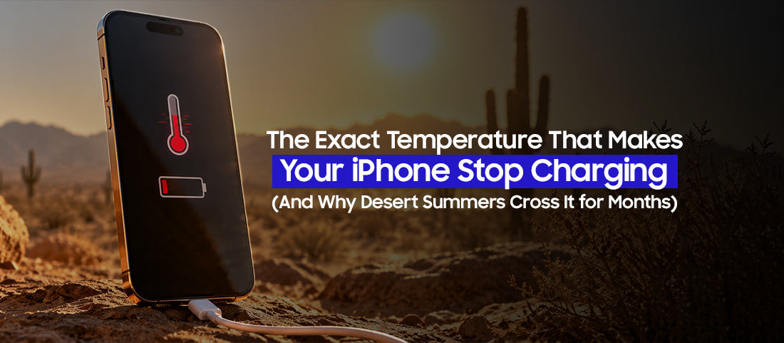 The Exact Temperature That Makes Your iPhone Stop Charging (And Why Desert Summers Cross It for Months)
